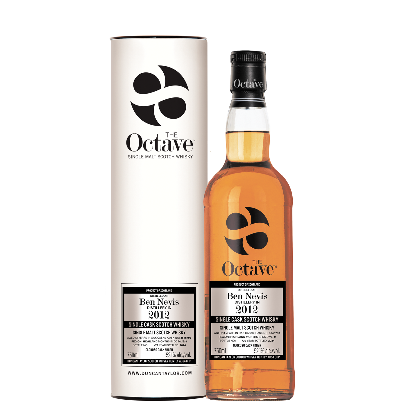 Octave Ben Nevis 2012, 13yo cask 3645793 @ 52.1%