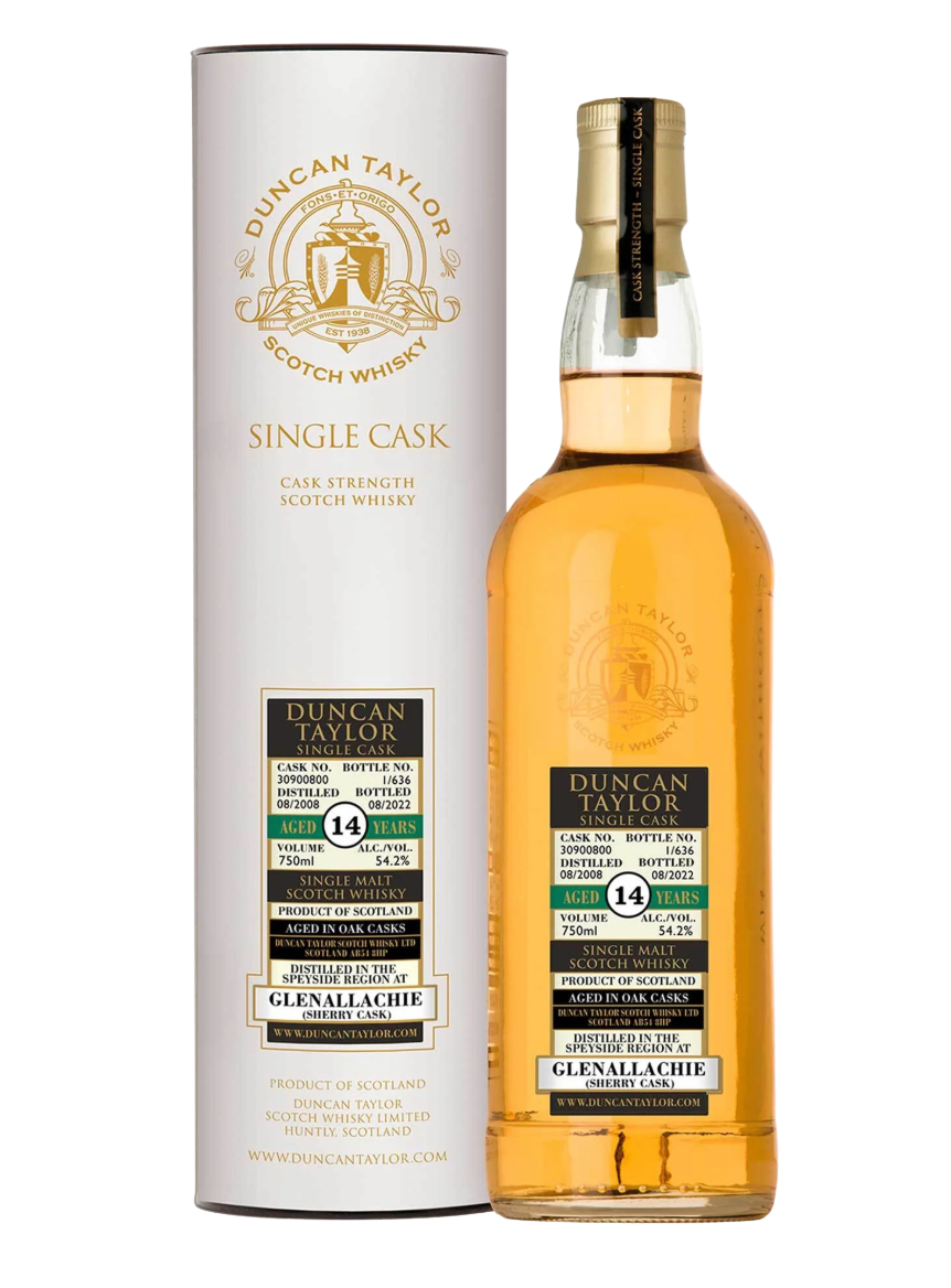 Only The Best Glenallachie 2008 Single Malt Scotch Whisky 14 Years - Sherry Cask No. 30900800