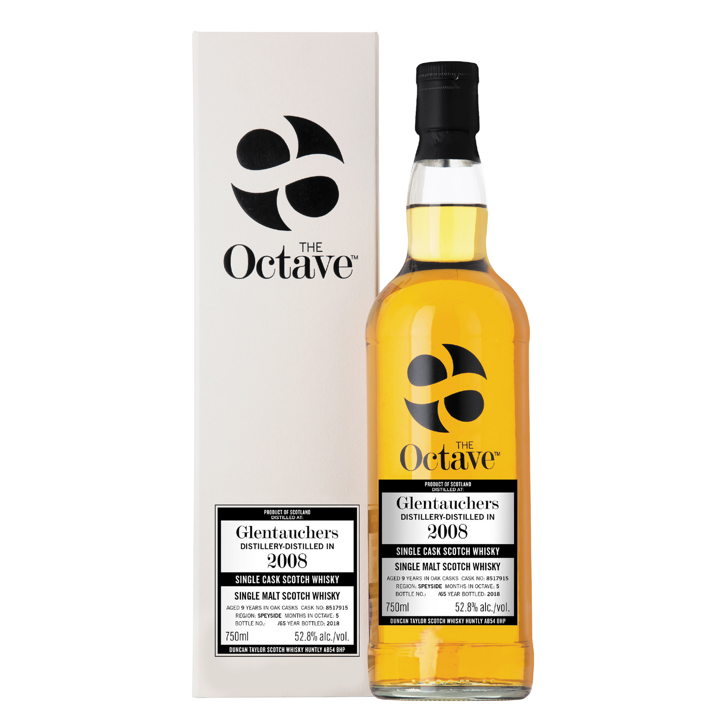 The Octave Glentauchers 2008 Single Malt Scotch Whisky 9 Years - Cask No. 8517915