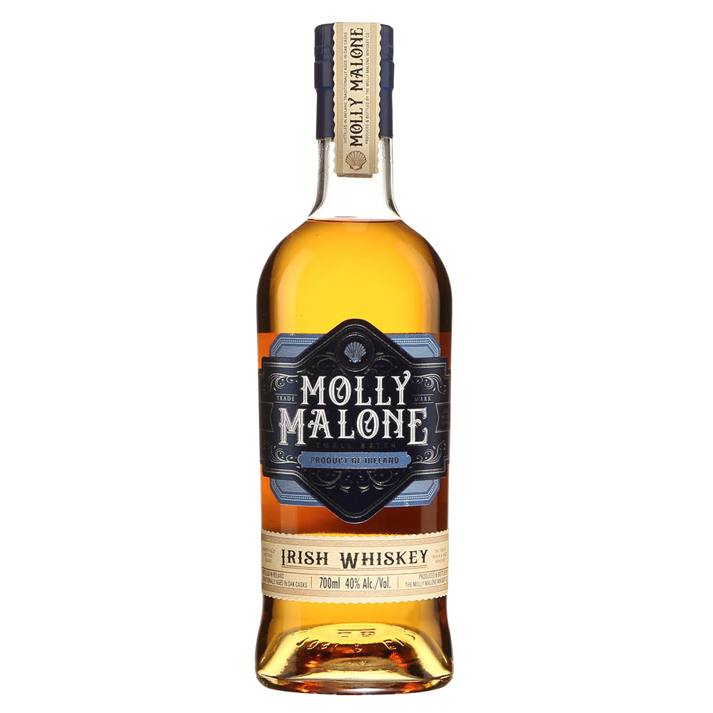 Molly Malone small batch Irish whiskey bottle
