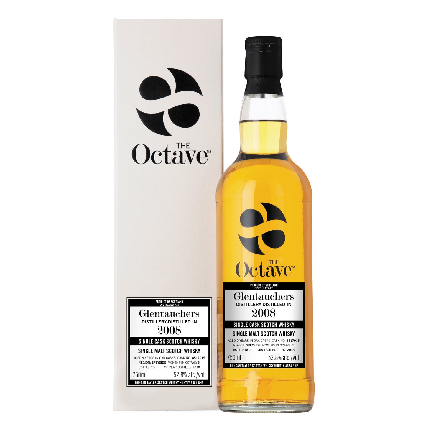 The Octave Glentauchers 2008 Single Malt Scotch Whisky 9 Years - Cask No. 8517915