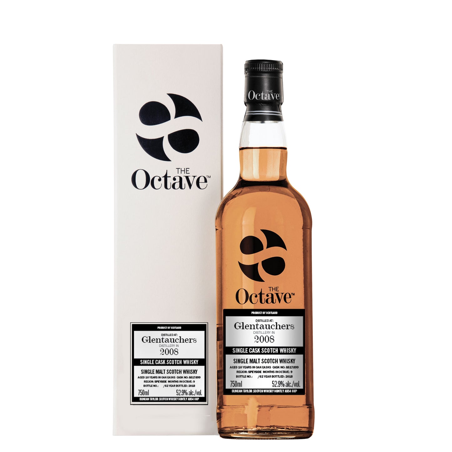 Octave Glentauchers 2008, 10 Year Old cask 8517899 @ 52.9%