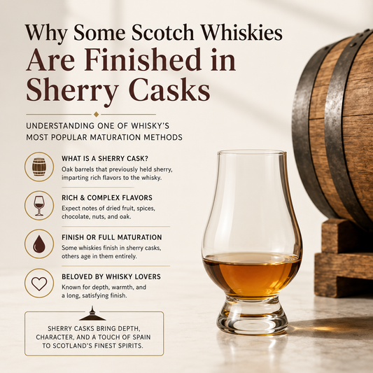 Why Some Scotch Whiskies Are Finished in Sherry Casks: Understanding One of Whisky's Most Popular Maturation Methods