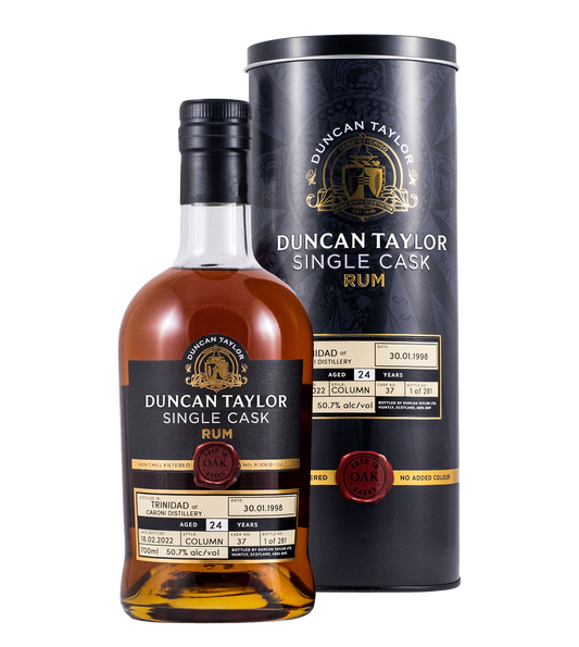 Duncan Taylor Single Cask Rum Caroni, Trinidad 1998 - 24 Years - Cask No. 38