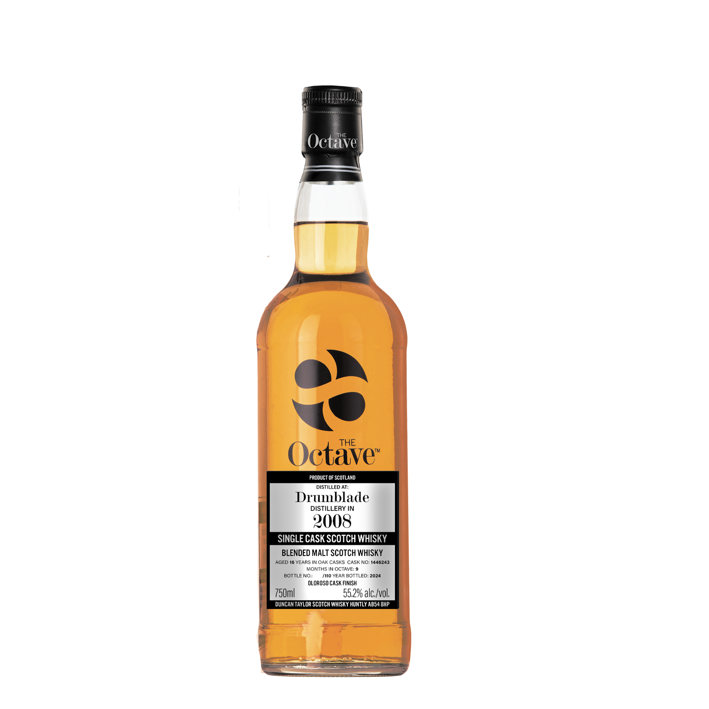 Octave Drumblade 2008, 16yo cask 1446243 @ 55.2%