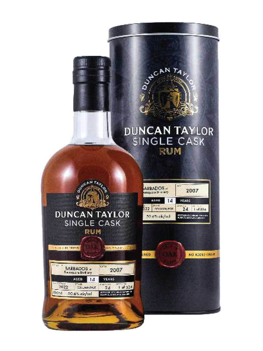 Duncan Taylor Foursquare 2007 14 Year Old Single Rum Cask #24 50.6% ABV 750mL