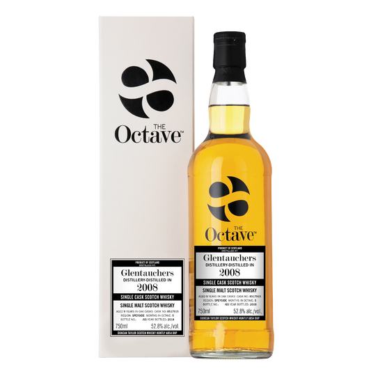 The Octave Glentauchers 2008 Single Malt Scotch Whisky 9 Years - Cask No. 8517915