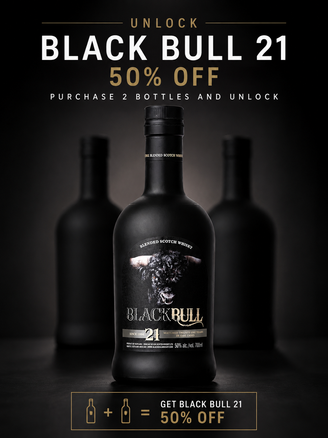 Black Bull Blended Scotch Whisky 21 Years