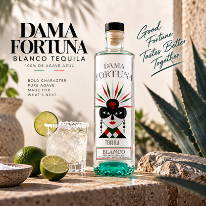 Dama Fortuna Single Estate Blanco Tequila | Additive-Free | 750ml
