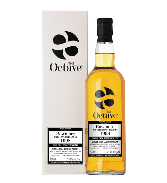 The Octave Bowmore 1998 Single Malt Scotch Whisky 19 Years - Cask No. 3721263