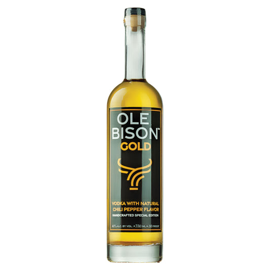 OLE BISON™ GOLD VODKA with Natural Chili Peppers