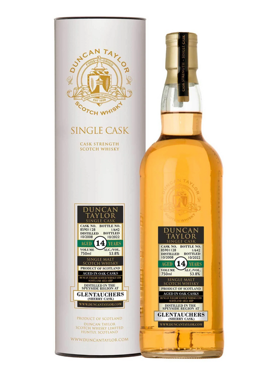 Only The Best Glentauchers 2008 Single Malt Scotch Whisky 14 Years - Sherry Cask No. 85901128