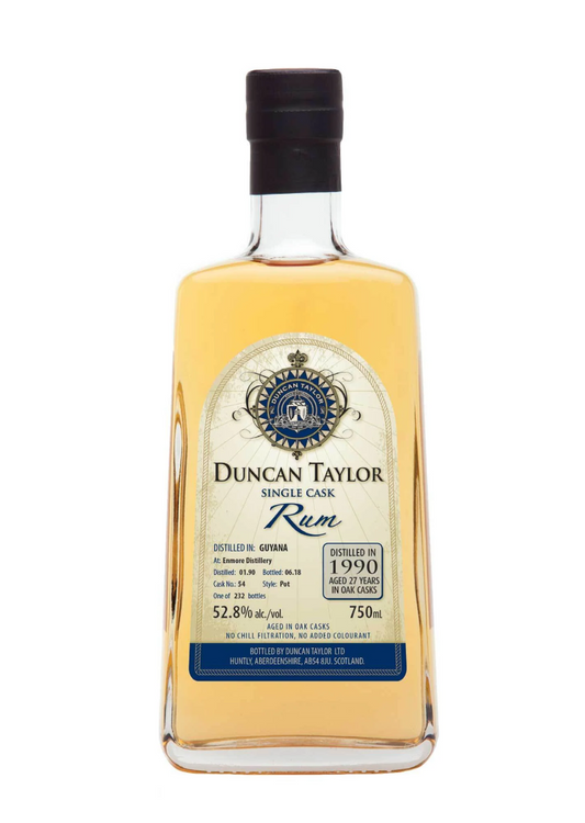 Duncan Taylor Single Cask Rum - Enmore, Guyana 1990  27 Years - Cask No. 54
