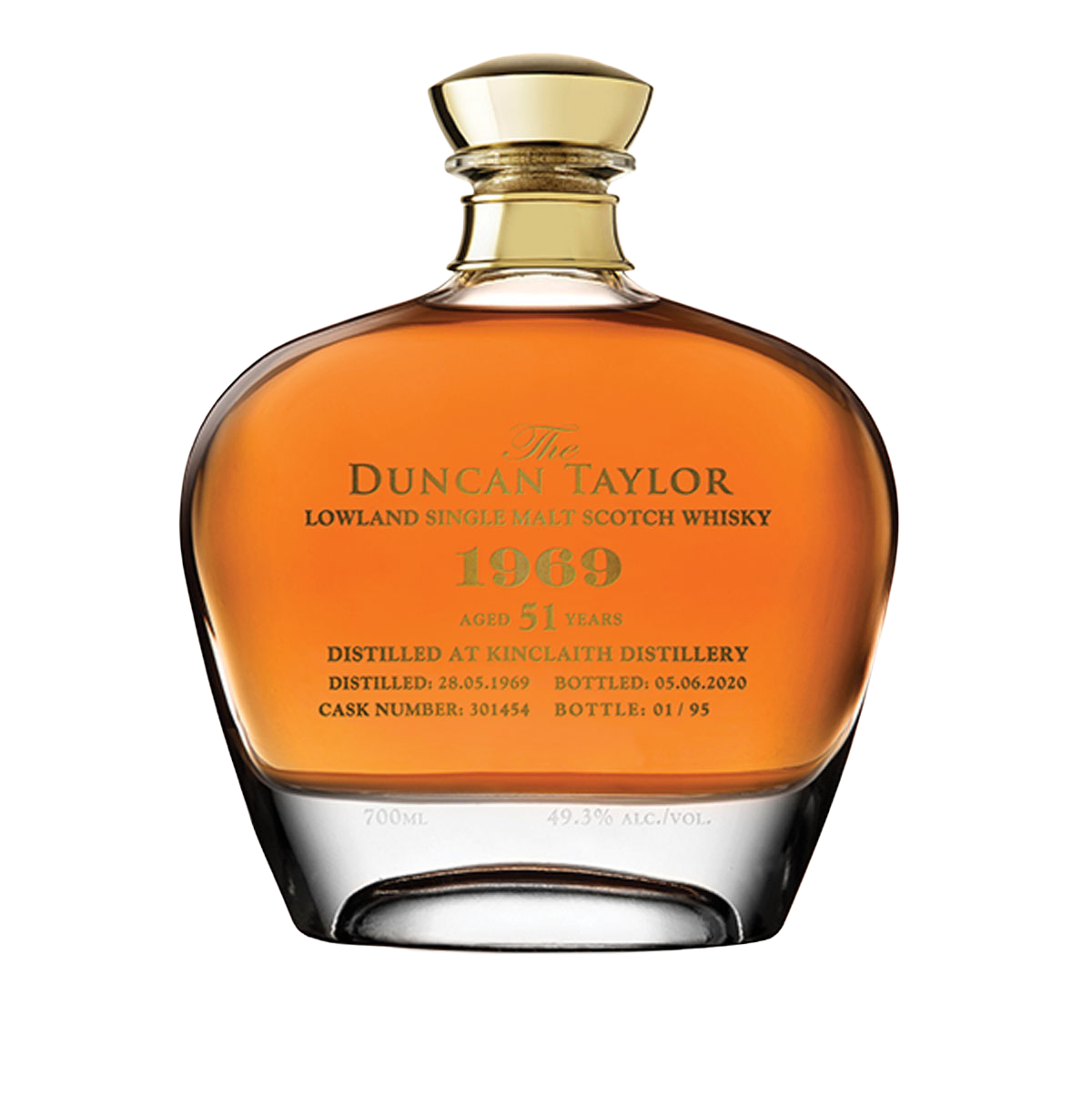 The Rarest Kinclaith 1969 51 year single malt Scotch whisky bottle