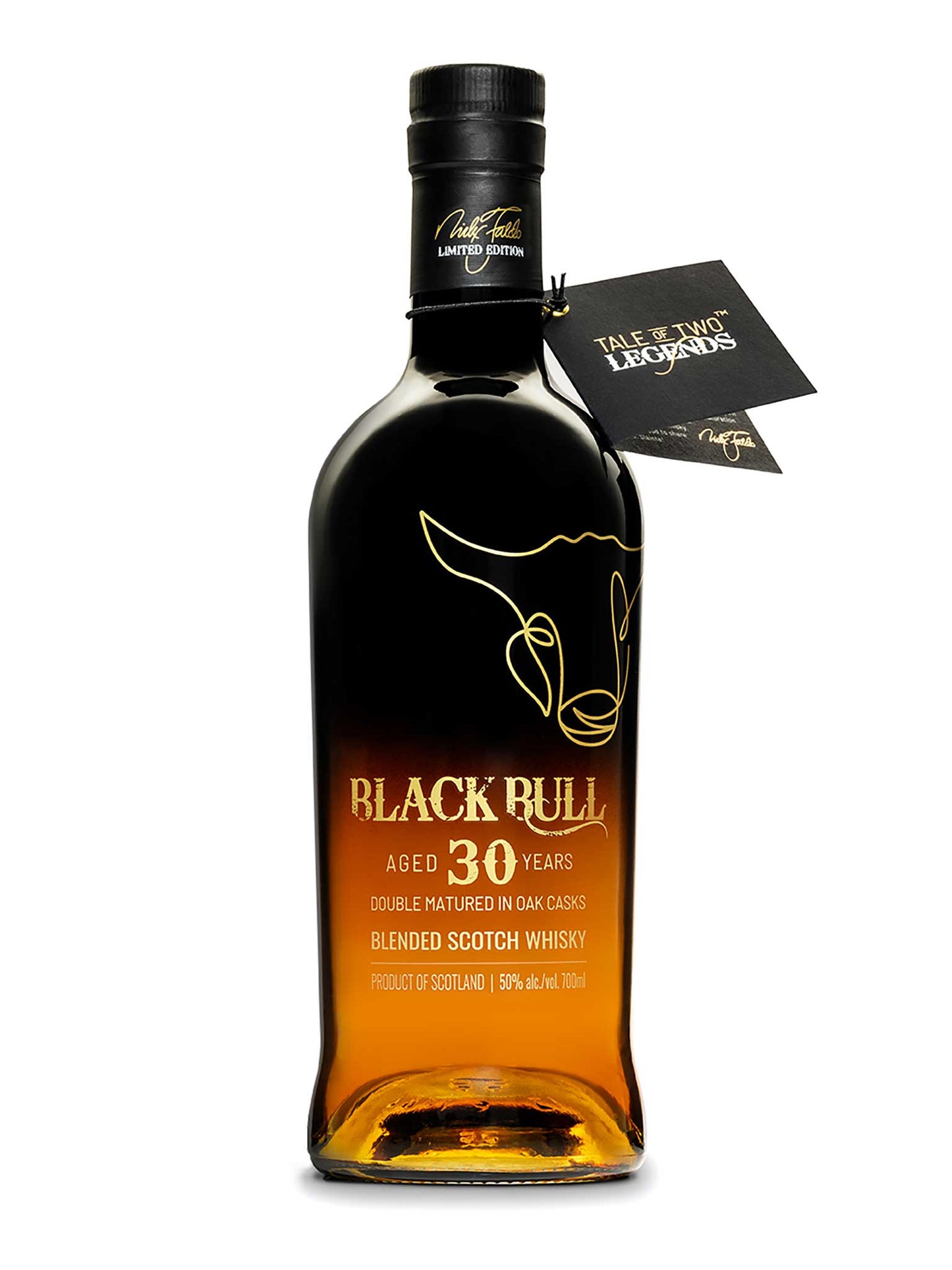 Black Bull 30 Year Old Blended Scotch Whisky Limited Edition 50% ABV 700mL