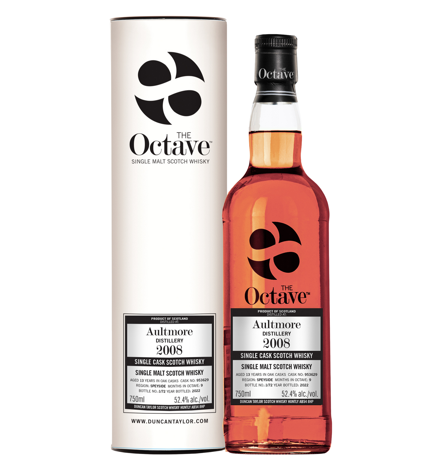 The Octave Aultmore 2008 Single Malt Scotch Whisky 13 Years -  Cask No. 9535629